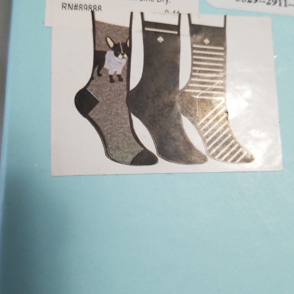 NOT FOR SALE Kate Spade 3 pairs puppy  socks - Picture 7 of 8